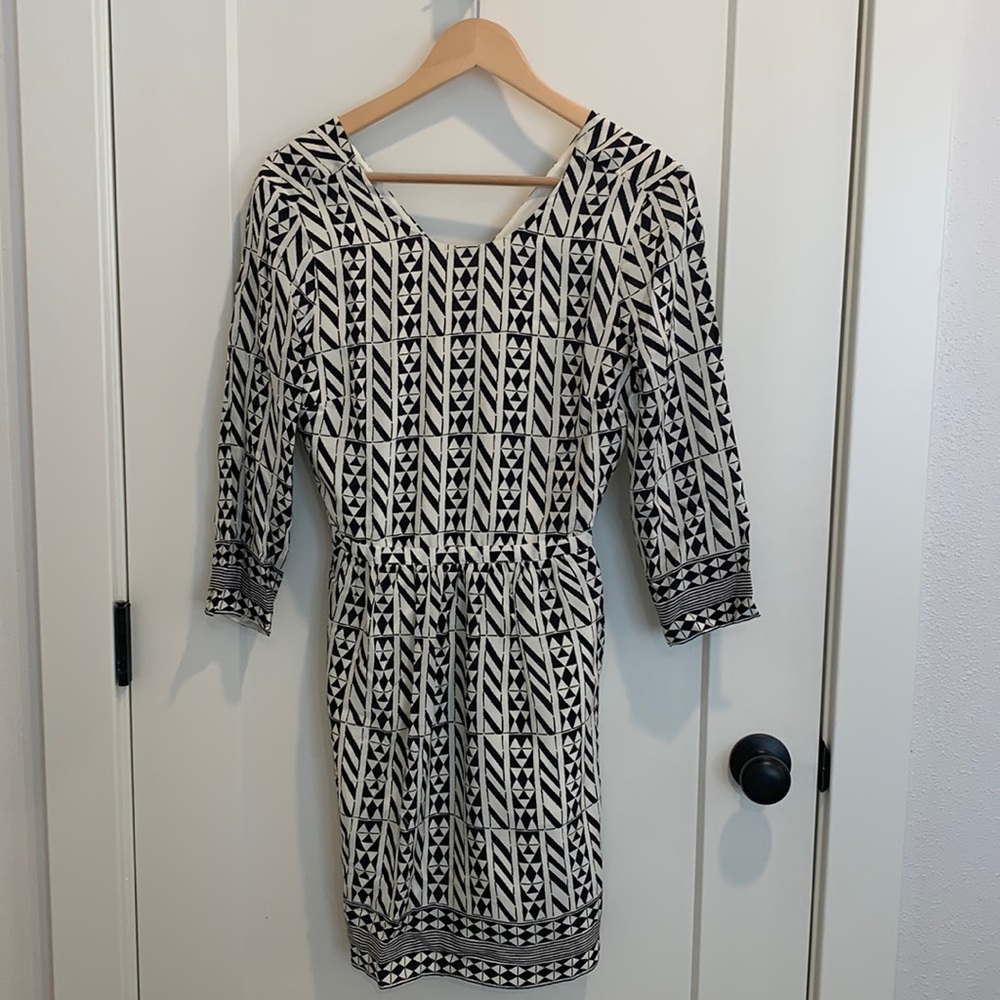 Madewell Silk Geometric Dress